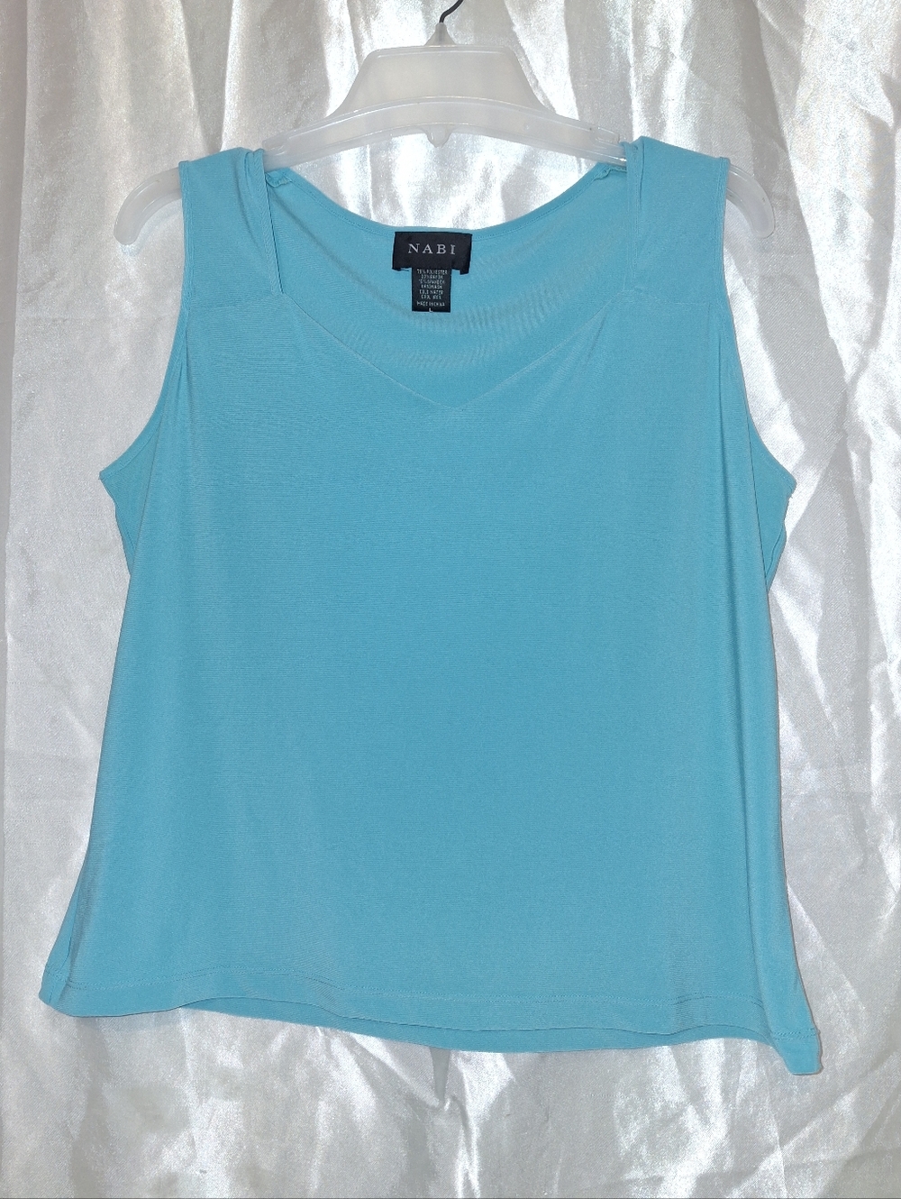Turquoise Sleeveless Shirt